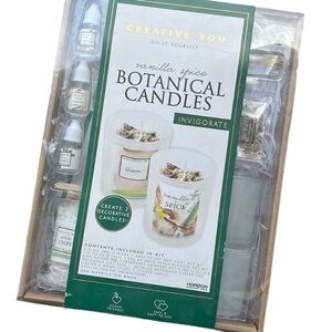 Creative you DIY vanilla spice botanical candles kit invigorate decor